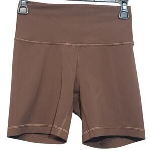 Lululemon Wunder Train High-Rise Short 6" Java Brown 6 EUC